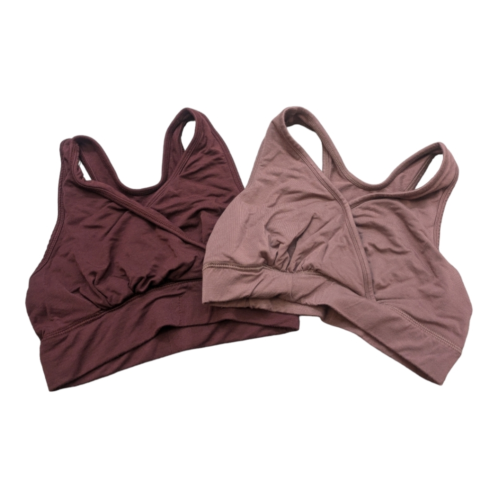 Kindred Bravely French Terry Racerback Nursing Sleep Bra Set of 2.  Small Busty